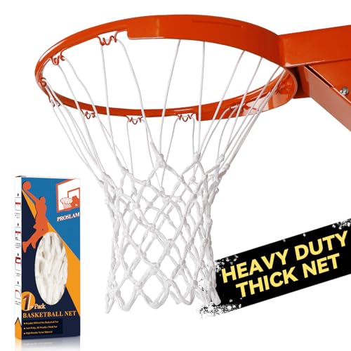 ProSlam Premium Quality Professional Heavy Duty Basketball Net Replacement - All Weather Anti Whip...