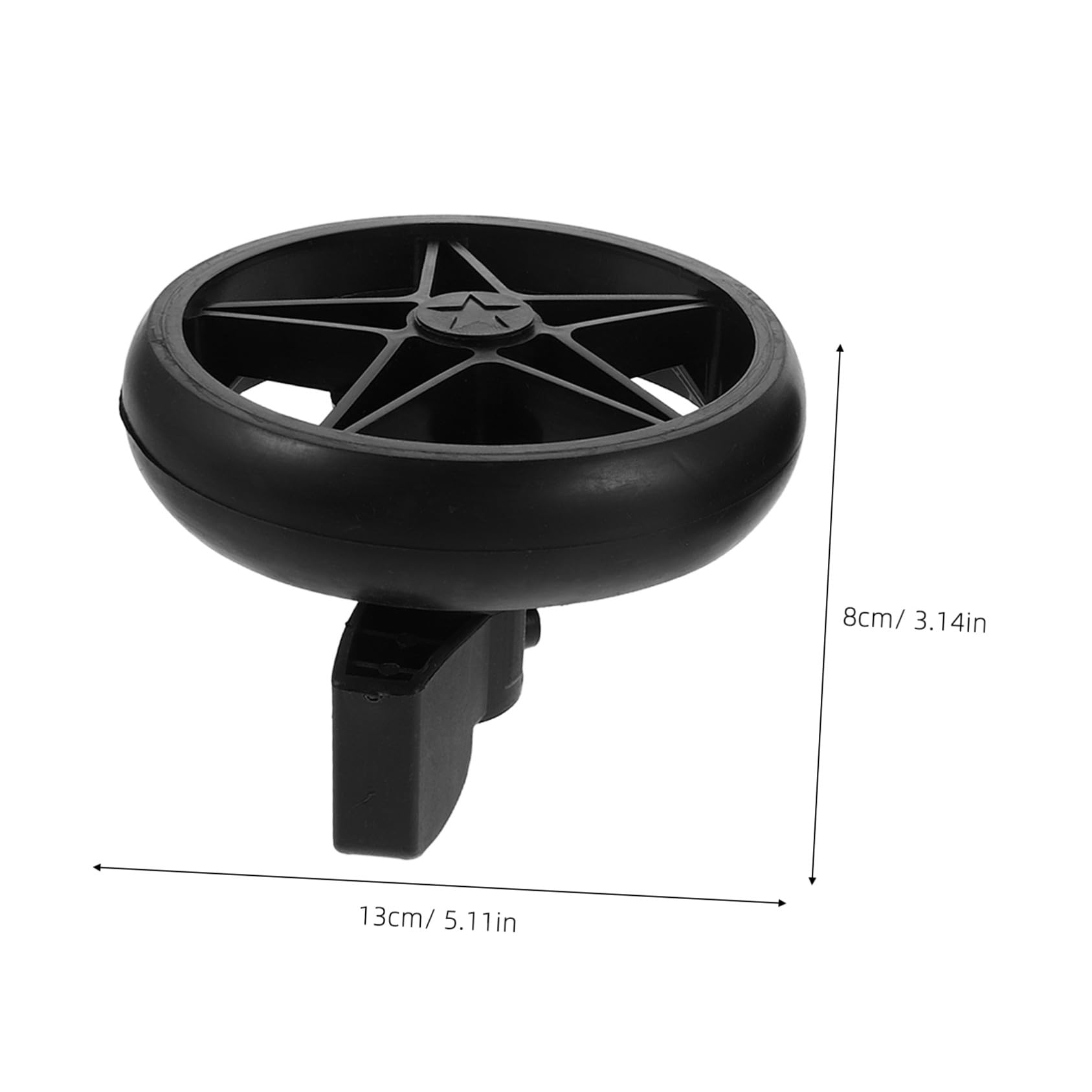 SUPVOX 2pièces Roulettes de Rechange Pivotantes Silencieuses pour Poussette avec Frein Accessoires pour Trotteurs et Poussettes sans Outil Nécessaire