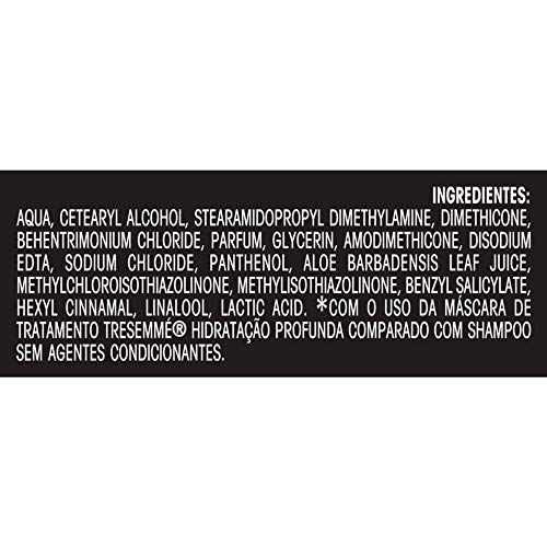 TRESemmé Máscara de Tratamento Intensivo com Pantenol e Biotina Hidratação Profunda Pote 1kg