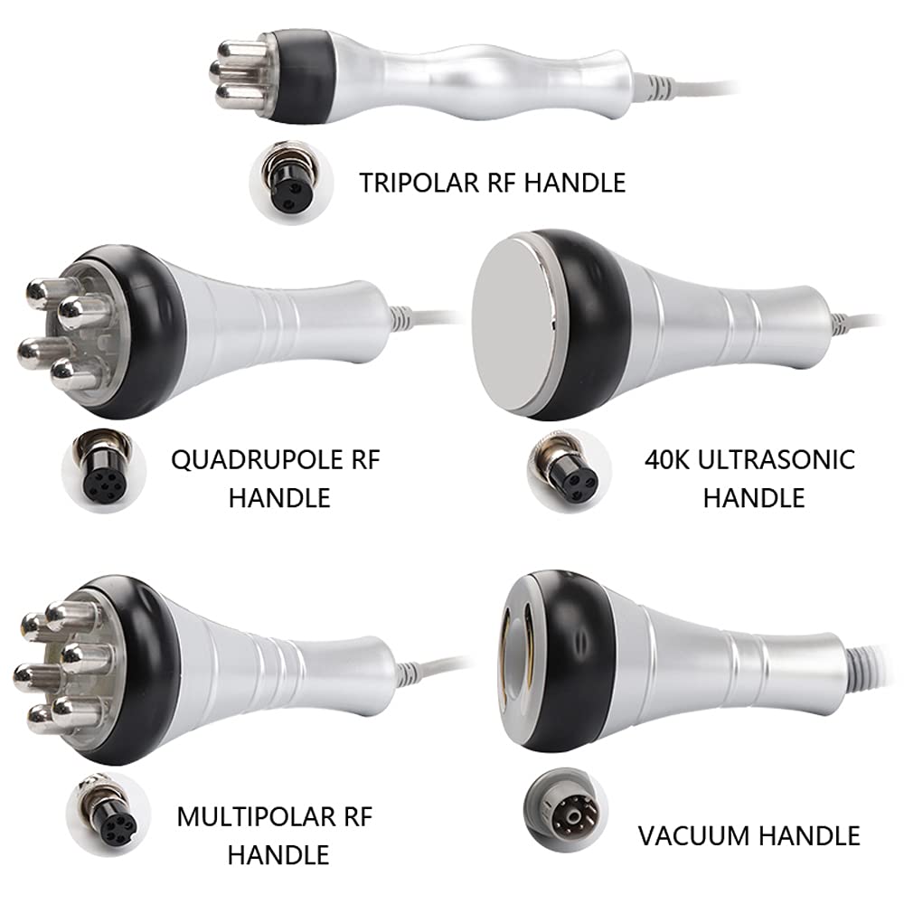 Máquina de pérdida de peso 5 en 1, cavitación 40 K, dispositivo multipolar de radiofrecuencia, quema grasa, cuidado de la piel para salón de belleza, spa, hogar