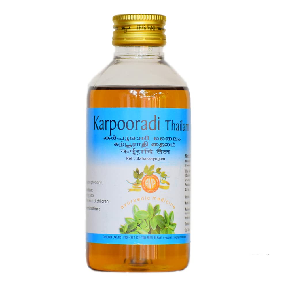 ARYA VAIDYA PHARMACY KARPOORADI THAILAM 200 ML With Dwakan Yashathimadhu Ghan Vati (B0B15DHL99) Amazon Price History, Amazon Price Tracker