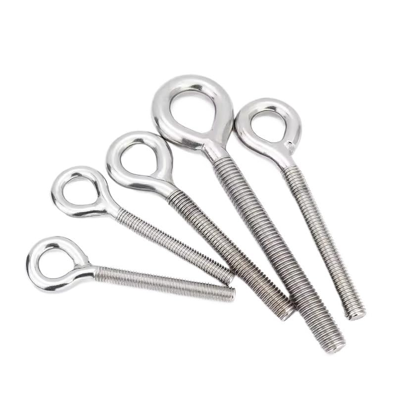 pernos de ojo， Acero inoxidable 304 M4 M5 M6 M8 M10 M12 M14 M16 M18 M20 M22 M24 Cáncamo Cáncamo Cáncamos de elevación Tornillos con cáncamo Cáncamo izquierdo Pernos con cáncamo de acero inoxidable(Lef