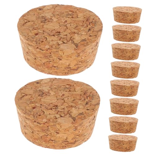 GRIRIW Elegant Wine Corks 20pcs Wooden Wine Bottle Stoppers Natural Cork Plugs for Wine Beer Bottles Replacement