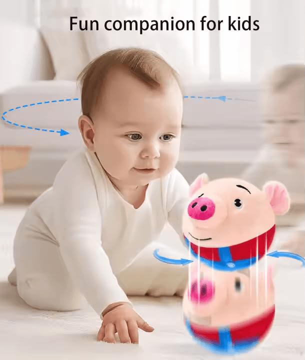 Pandaworld Dancing and Singing Piglet, Active Moving Plush, Moving Interactive Dog Plaything, Washable Cartoon Pig Plaything, Plush Sound Electronic Shake 2