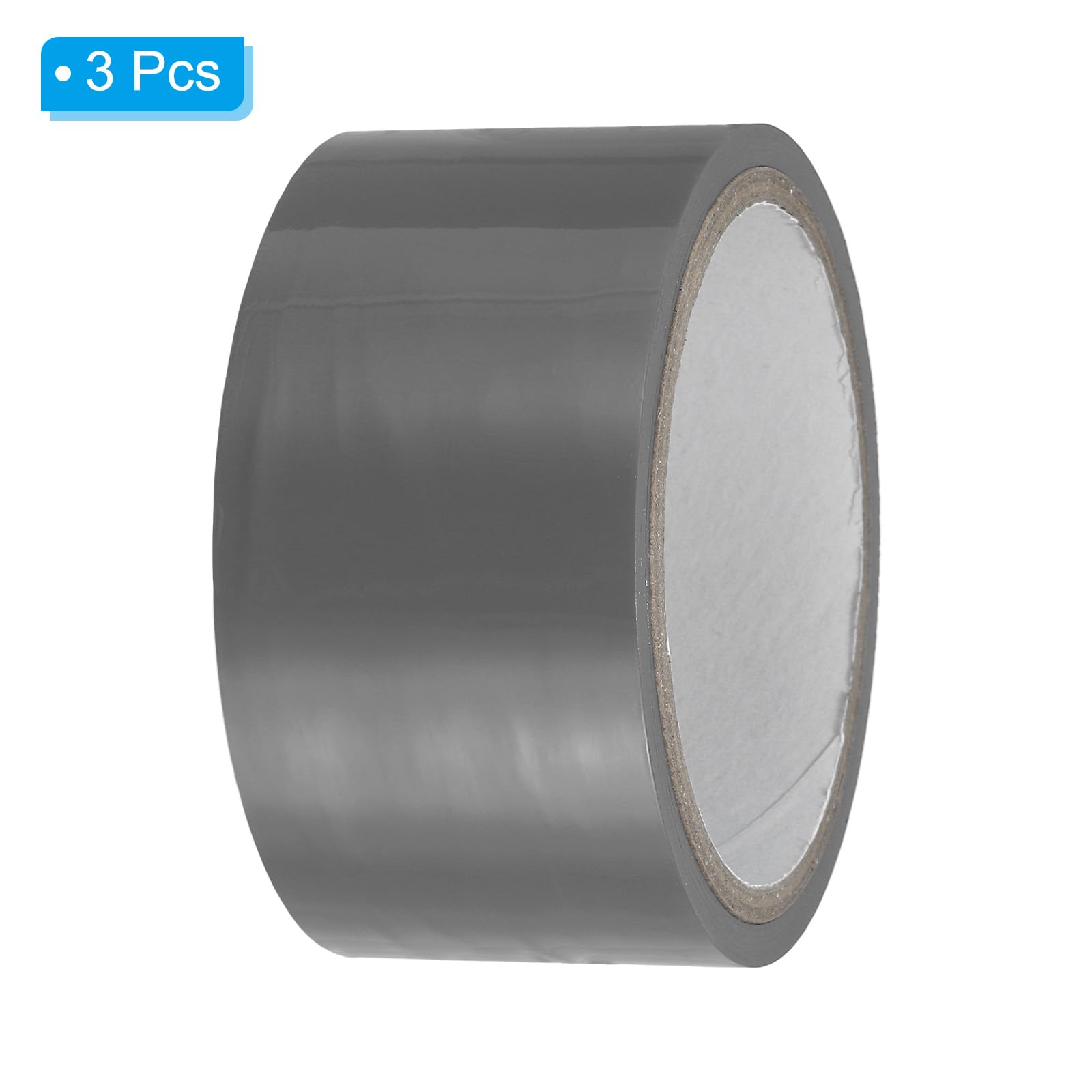 PATIKIL Non Stick Static Tapes 2 in x 50 Ft 3 Roll Duct Tape for Organizing Cable Silver, 2"x50' - Image 3