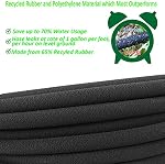 STYDDI Soaker Tuyau, 1/2" x 25 FT Toile ronde de jardin de Soaker, un hayon lourd de service pour les lits potagers de jardin, pelouse et plantes