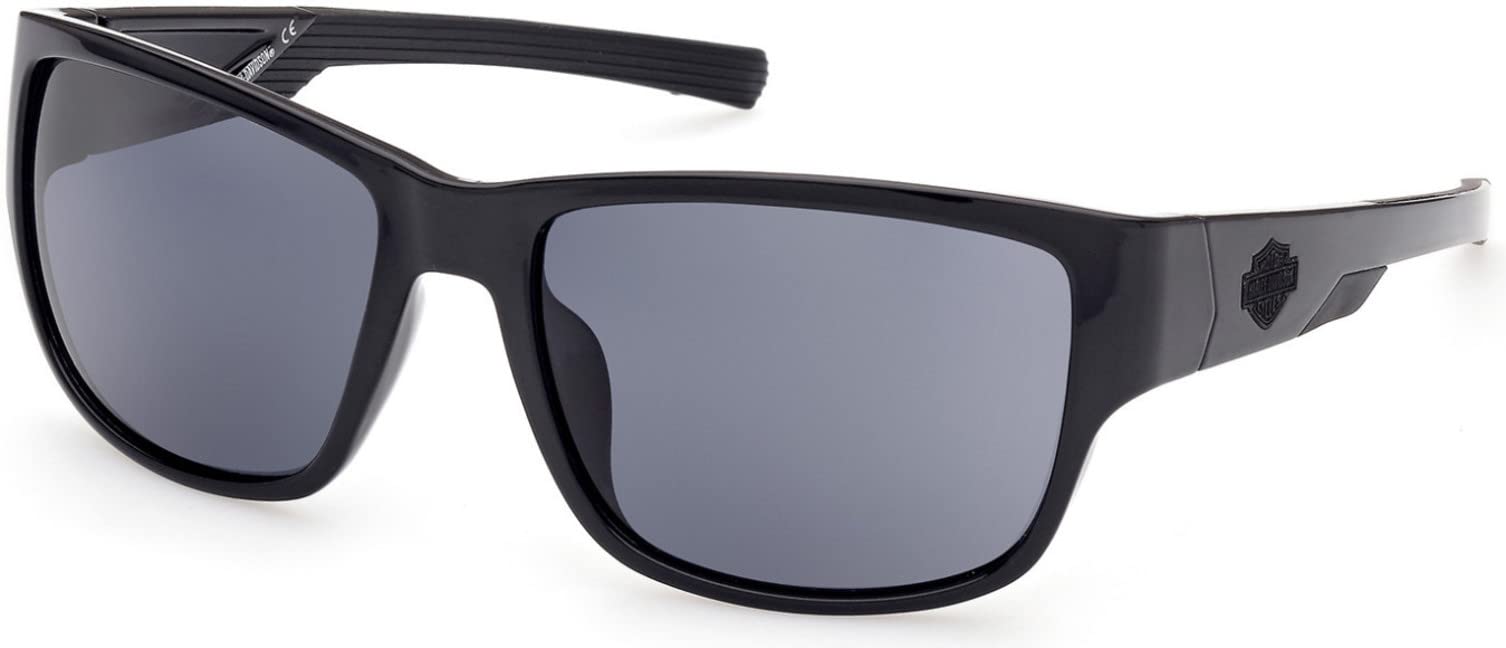 HARLEY-DAVIDSONMen's Sunglasses Hd0966x, Black, 60