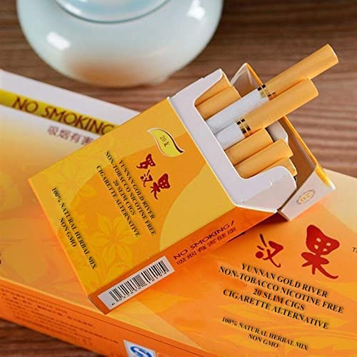 yunnan tobacco Yunnan Gold River | Herbal Cigarette Blend | Traditional Chinese smokes |  Super Fresh | non-tobacco Nicotine Free