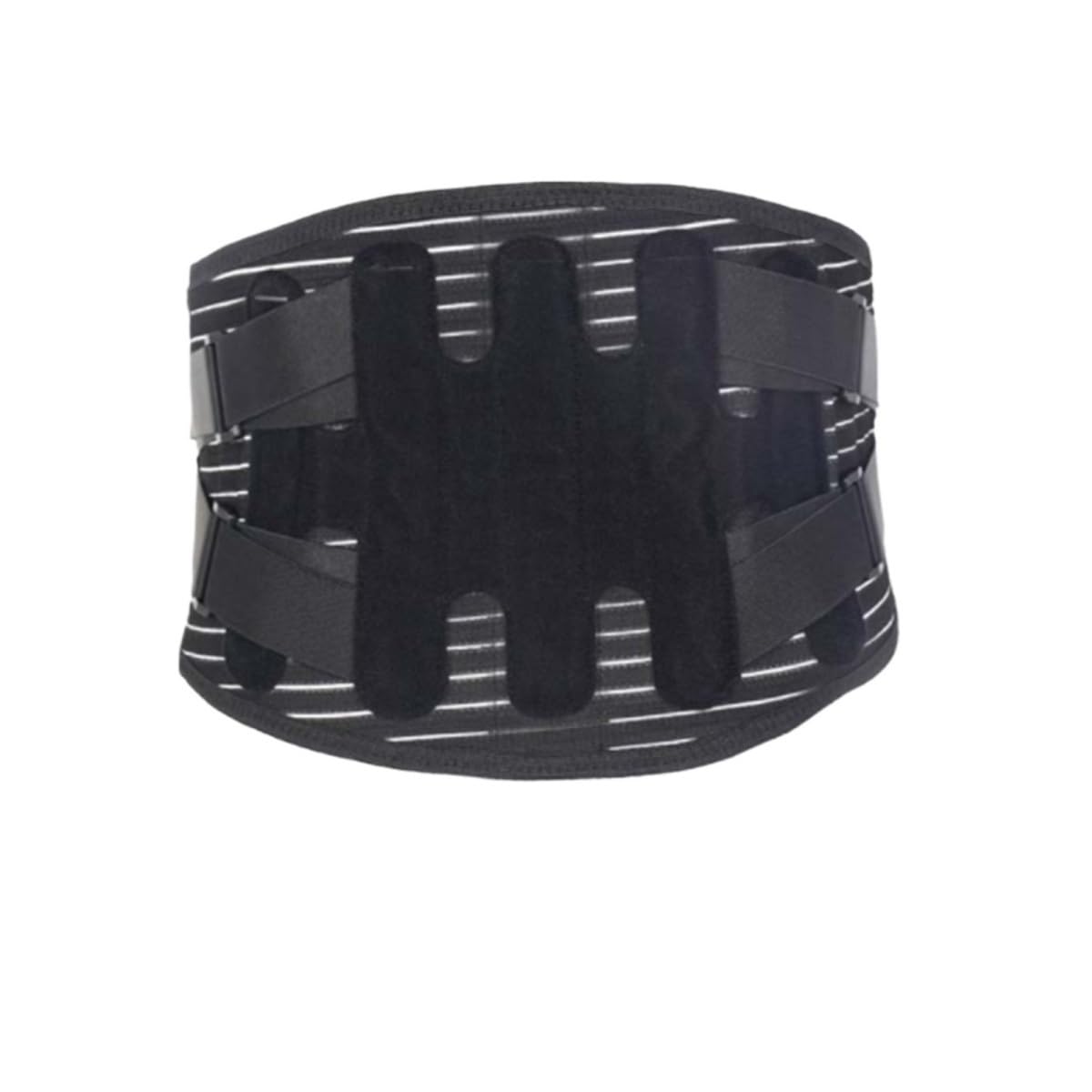 Supporto Vita Fascia Cintura di Supporto for La Schiena Unisex Cintura di Supporto in Vita Regolabile for Lavori di Sollevamento Pesi A Casa Cintura Sostegno Vita(Black,Large)