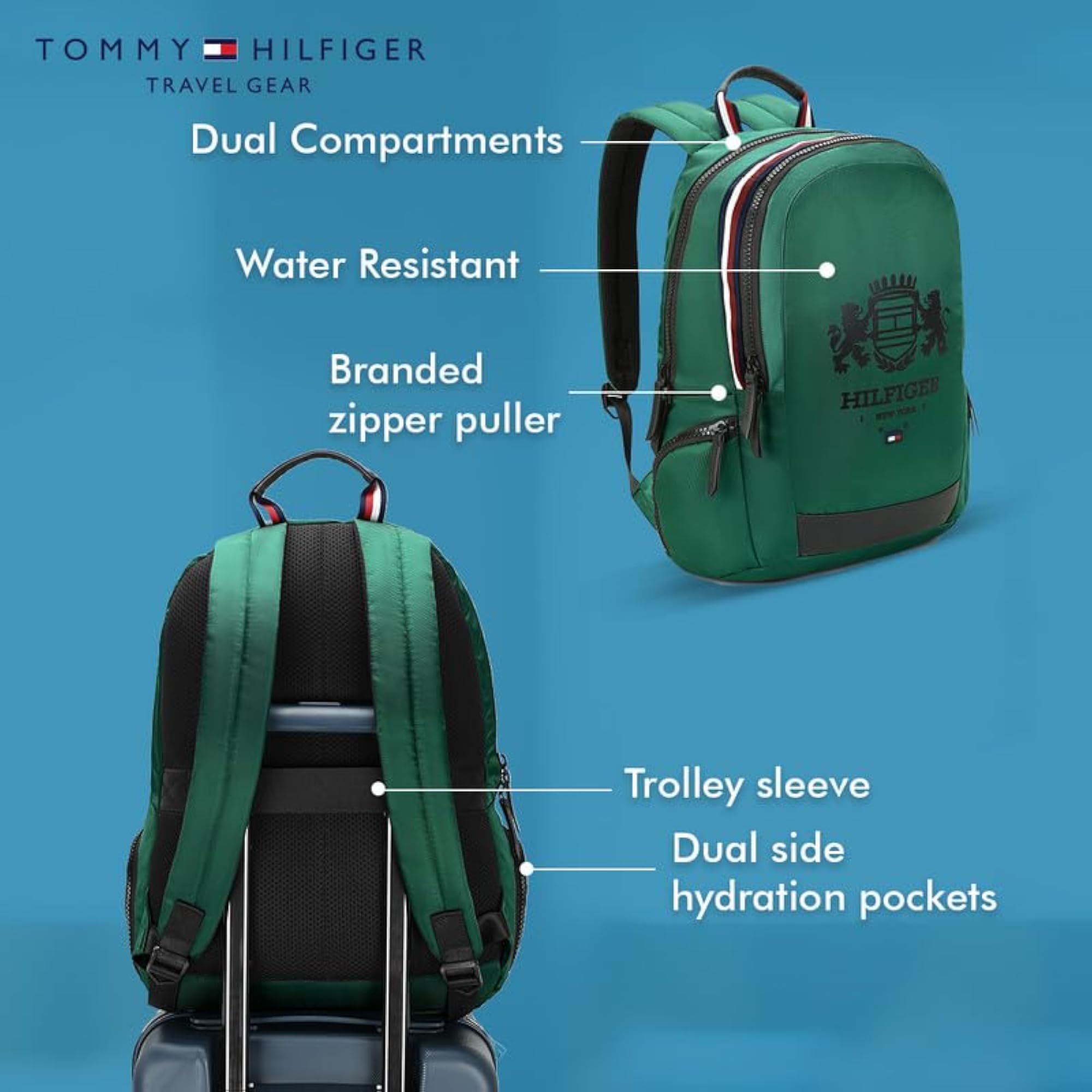 Tommy Hilfiger Unisex Laptop Backpack BRONSON