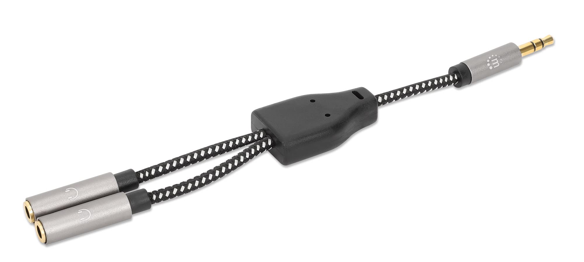 Manhattan CABLE DIVISOR DE AURICULARES WITH ADAPTADOR DE AUDIO AUX Y