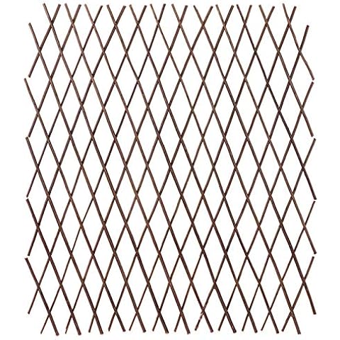 Garden Trellis Expanding Trellis Willow Trellis Expanding, Wooden Fence Retractable Plant Climbing Frame Trellis Flower Decoration Stand For Climbing Plants Vine Ivy Rose Clematis Foldable Height Cover