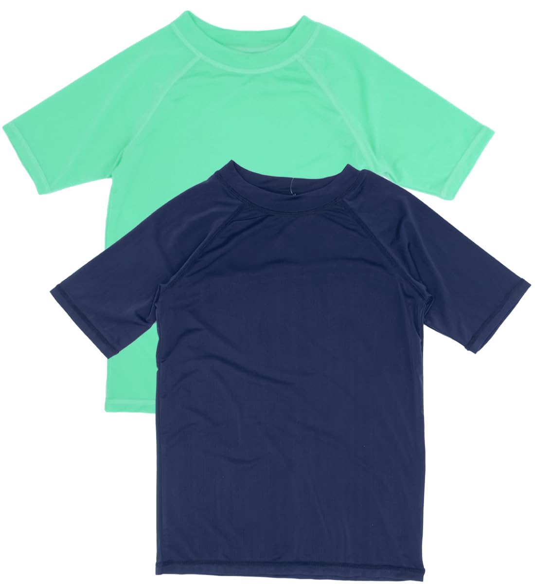 BROOKLYN VERTICAL Boys 2-Pack UPF50+ Rash Guard Sun Swimming Short Sleeve Tee for Pool Beach Summer