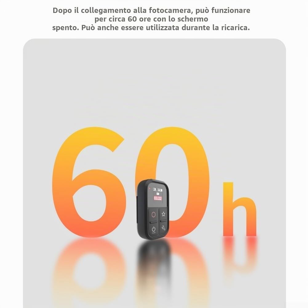 Telecomando Bluetooth impermeabile, compatto otturatore wireless per fotocamere Insta-360 X5, X4, X3, GO3S ForAcePro2