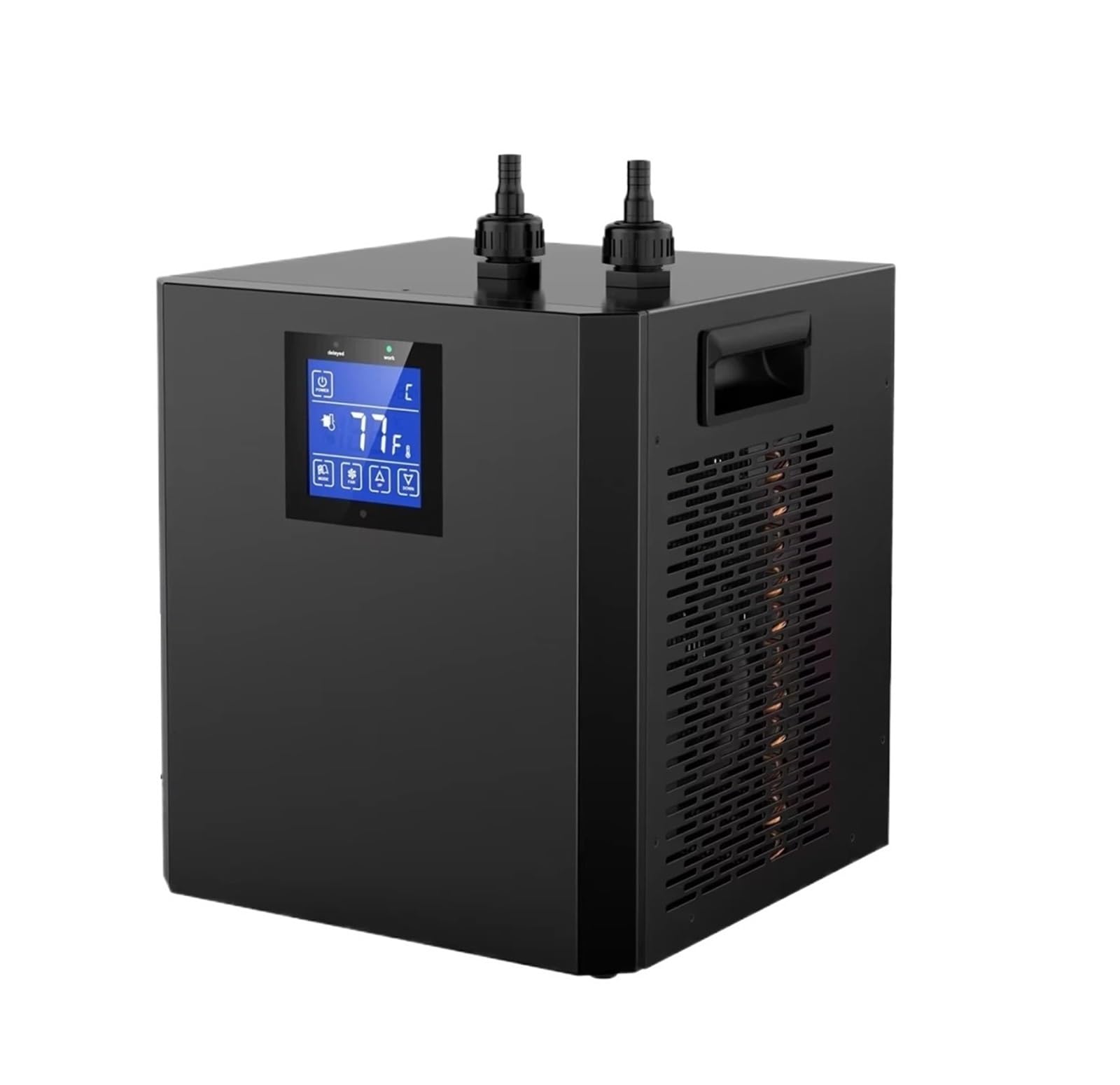 Aquarium Chiller 79Gal 1/3 H Water Chiller for Hydroponics System Home Use Axolotl Fish Coral Shrimp with Pump and Pipe