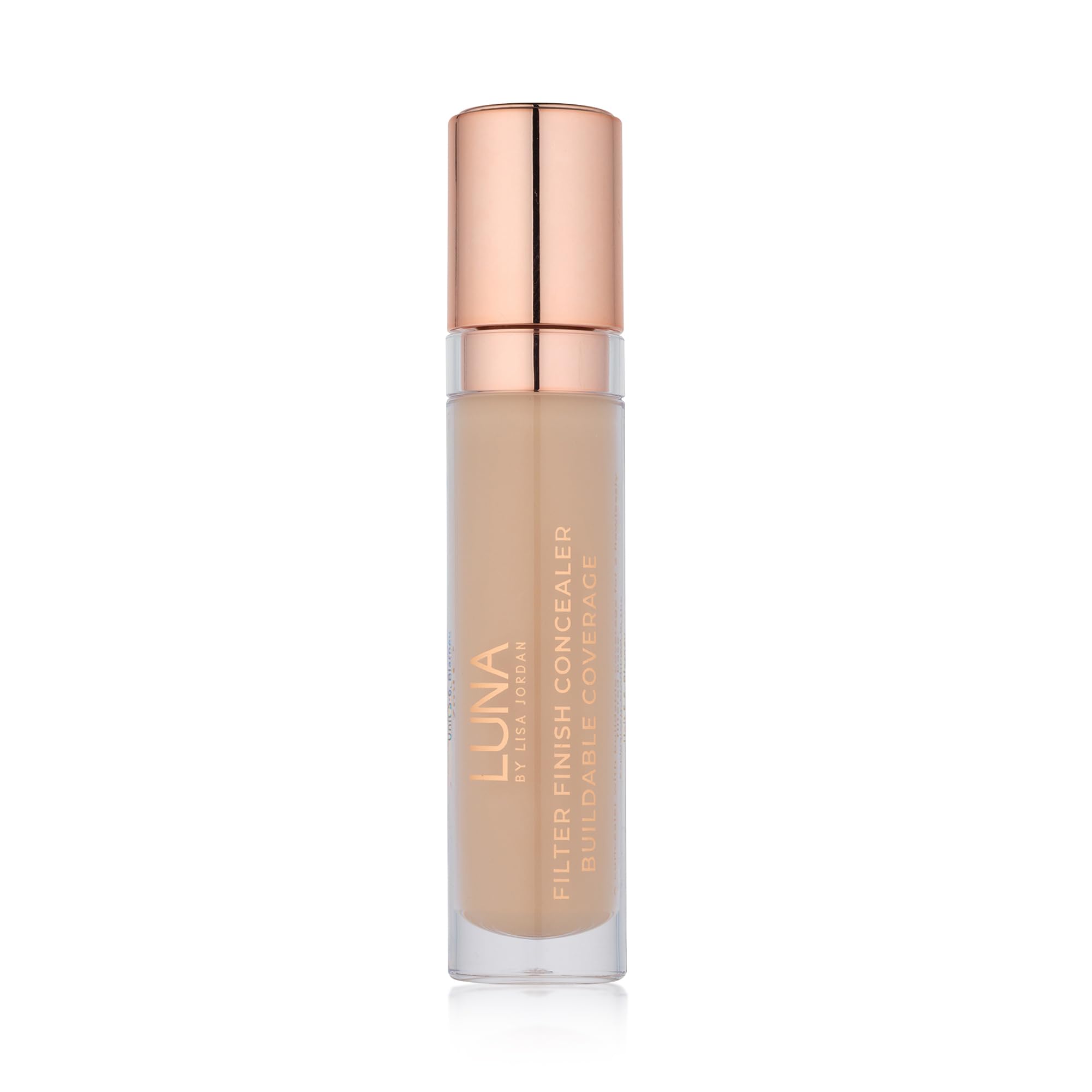 LUNA Filter Finish Concealer in BEIGE Shade, Hydrating Cream Concealer Contains Vitamin E, Hyaluronnic Acid and Glycerin