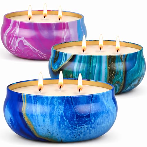 55oz Large Citronella Candles Outdoor,Soy Wax Tin Candles for Patio 3 Wick Up to 270 Hours Burning,Scented Jar Candle for Home,Lemongrass Candle Bulk for Outside Patio Garden Balcony Camping BBQ