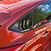MICROCK Rear Side Window Louvers Racing Style Triangular Window Glass Blinds for Ford Focus ST RS MK3 Hatchback 2012 2013 2014 2015 2016 2017 2018, Glossy Black
