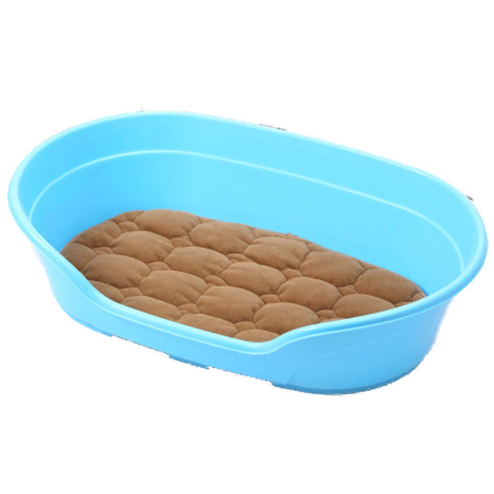 Daodangui Ellipse shape Nest Cat Sleeping Bed with mat (Blue)