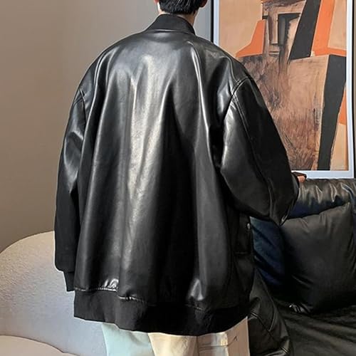 Chaqueta Bomber de cuero para hombre Talle XL miniatura 6