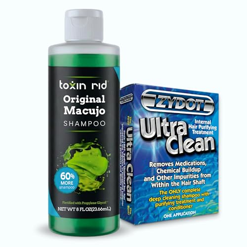 Macujo Original Method Hair Detox Shampoo - Toxin and Follicle Removal with Aloe Vera and Zydot Ultra Clean