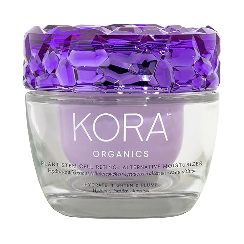 KORA Organics Plant Stem Cell Retinol Alternative Moisturizer, Active Retinol Alternative Blend Smooths Wrinkles and Firms Skin, 1.69 fl oz