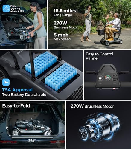 Electric Mobility Scooter Foldable Compact