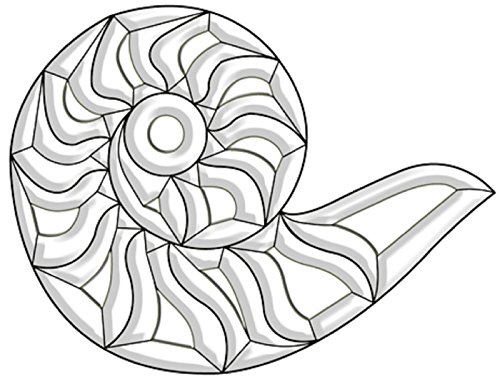 Stained Glass Supplies Clear Beveled Glass Snail Bevel Cluster EC300