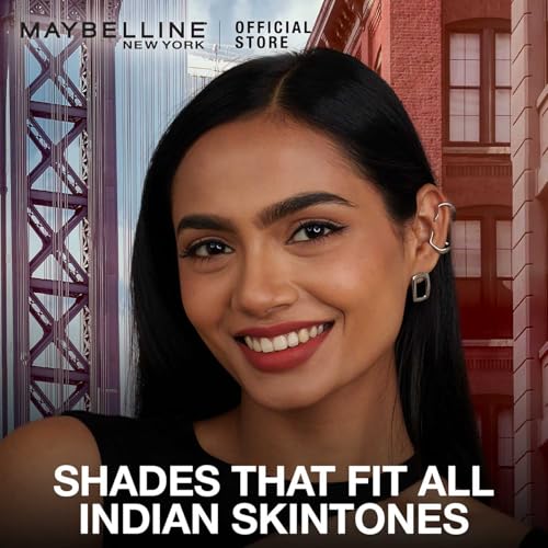 Image of Maybelline New York Matte Lipstick, Intense Colour, Keeps Lips Moisturised,609 Dynamite Red, Color Sensational Creamy Matte Lipstick, 3.9g