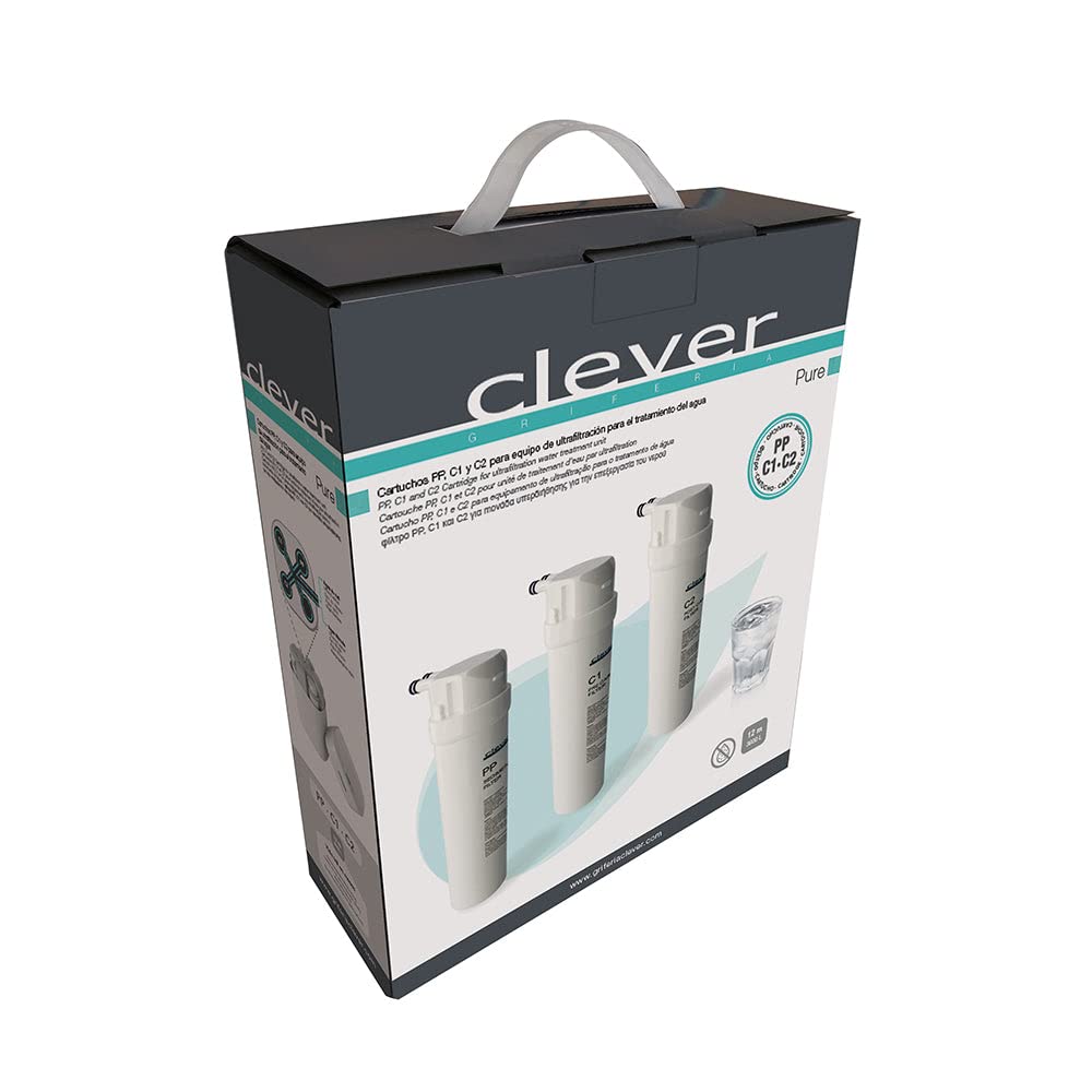 CLEVER 61535 PURE Pack Cartuchos Ultrafiltración PP C1 C2