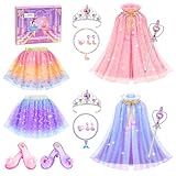 Princess Dress Up Toys Jewelry Boutique, Girls Dress Up Shoes Role Play Gifts, Pretend Play Clothes Accessories With Princess Mermaid Theme Costumes Birthday Party Favors For Little Girls Aged 3 4 5 6