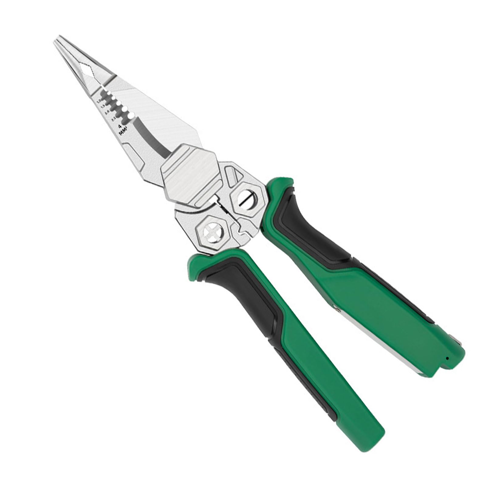 Electrician Pliers, Heavy-Duty Multi-Tool with Tester, Wire Stripper & Cable Cutter Detection Pliers