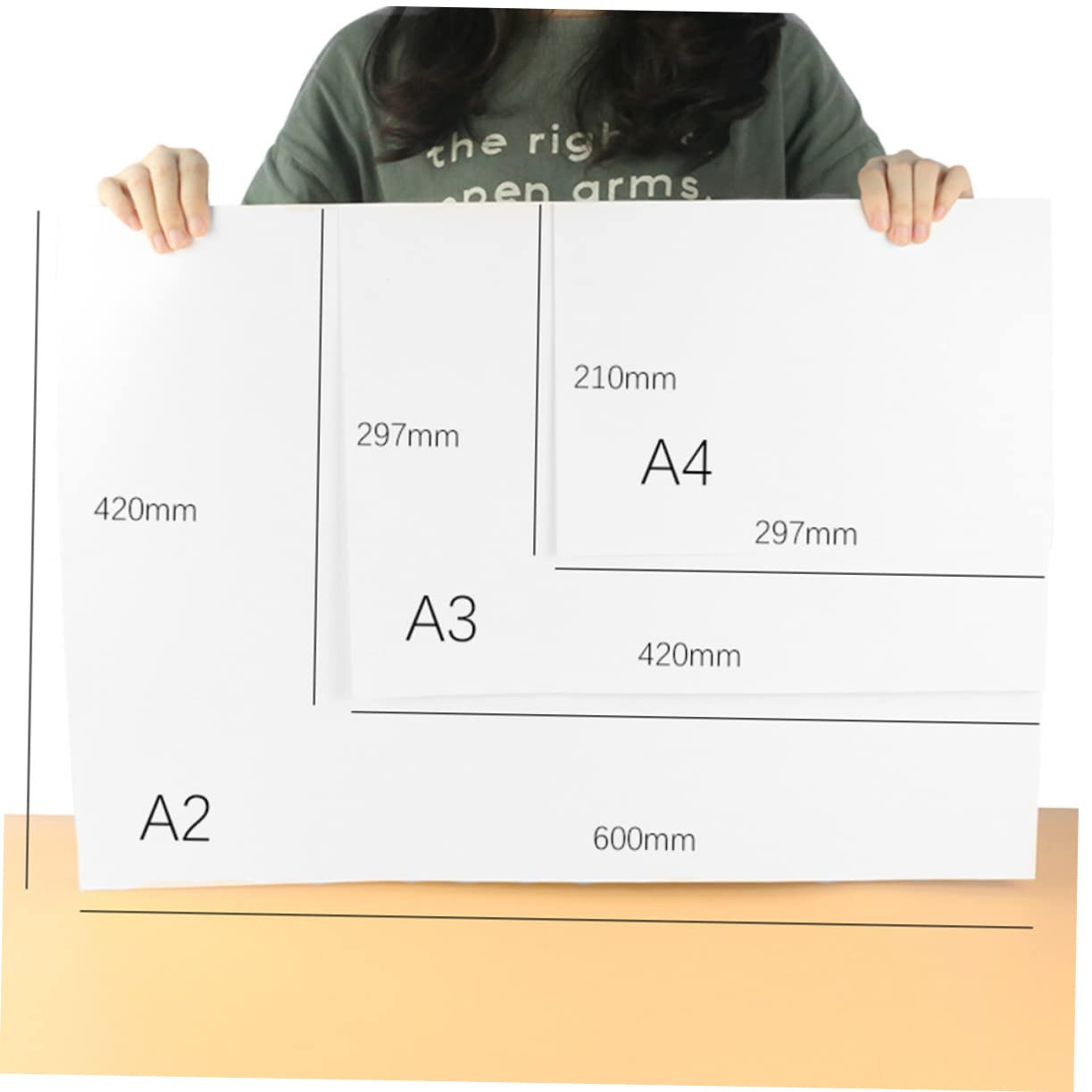 VILLCASE Papel De Dibujo Artístico A3 50 Hojas Seguro Para Niños Compatible Varios Materiales