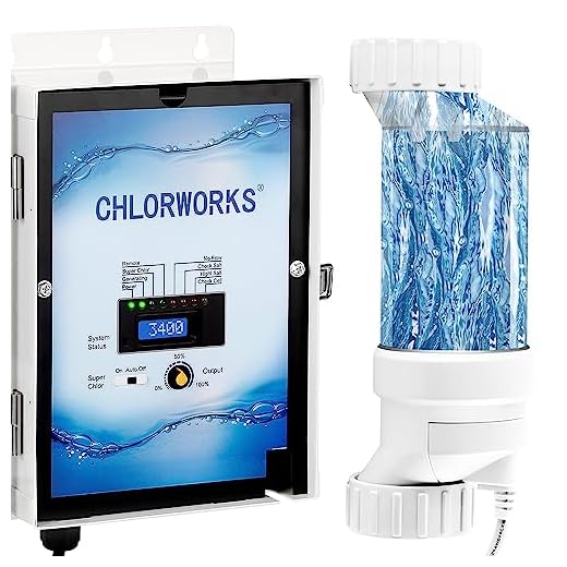 Saltwater Pool System - up to 25,000 Gallons, Salt Generator for Inground Pools, 1 Year Warranty, Clear
