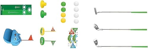Miniatura 9 de Tiny Golfing Set for Features Swing Trainer Golfing Globes and Putting Mat for Inside Activity