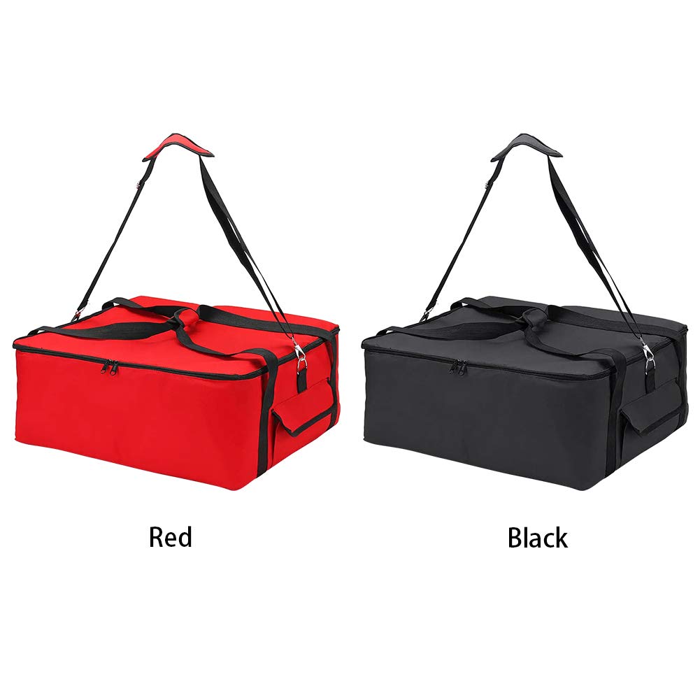 Borsa Termica Per Pizza 50x50x15cm - Borsa Isolante Per Consegna E Asporto Cibo (Nero) - Foto 3