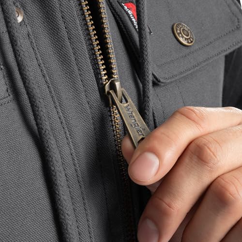 Wrangler Men's Sherpa Lined Vest with Hood4