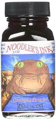 Image of Noodler's Ink Fountain Pen Bottled Ink, 3oz, Highlighter Georgia Peach