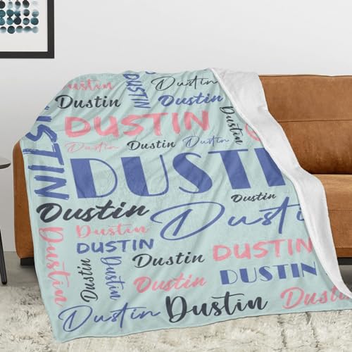 Personalized Blankets for Kids with Names Customized Blankets with Name for Adult Custom Blanket Gift for Birthday Christmas Valentines Day Gift