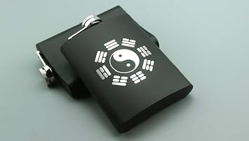 Portable Stainless Steel Hip Flask Eight Diagrams Array