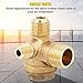 Male Thread 90 Degree Air Compressor Pressure Switch Control Valve Brass Air Compressor Check Valve Spare Parts Tube Connector Tool 3 Port Brass
