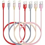 iPhone Charger 6FT Lightning Cable 4Packs Apple MFi Certified Color Nylon Braided USB Charging Cord for iPhones 14 13 12 11Pro MAX Xs XR X 8 7 6S 6 Plus SE 5S 5C