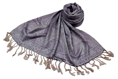 Étole en viscose SHANKARA N14 à motif cachemire ajouré pour soirée