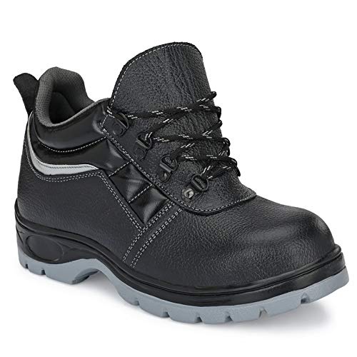 Ozarro Black Leather Steel Toe Safety Shoes (S4421) (B08ZJTPRL5) Amazon Price History, Amazon Price Tracker