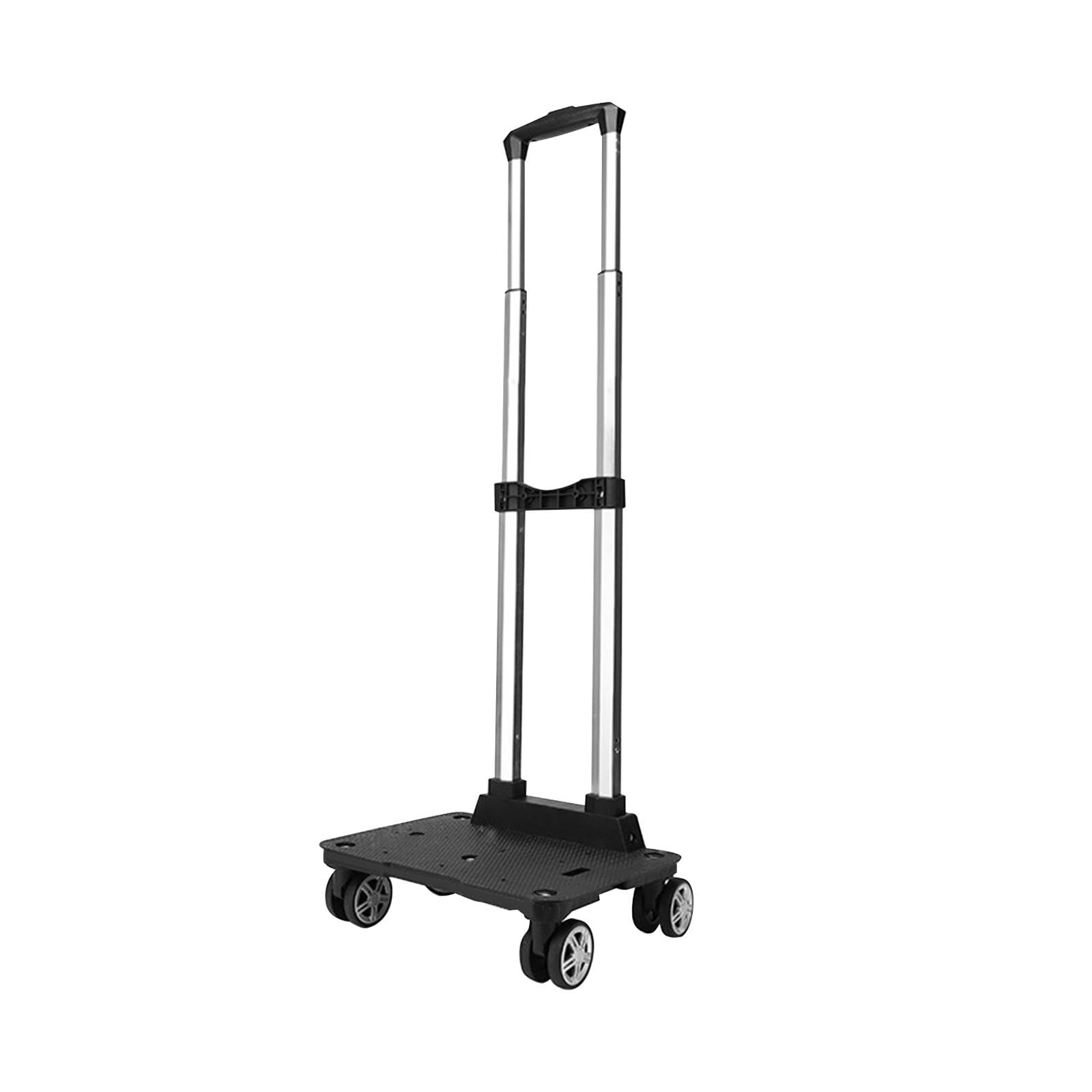 Porte-Bagages Pliable avec roulettes pour Les Voyages et Le Shopping, Quatre Roues