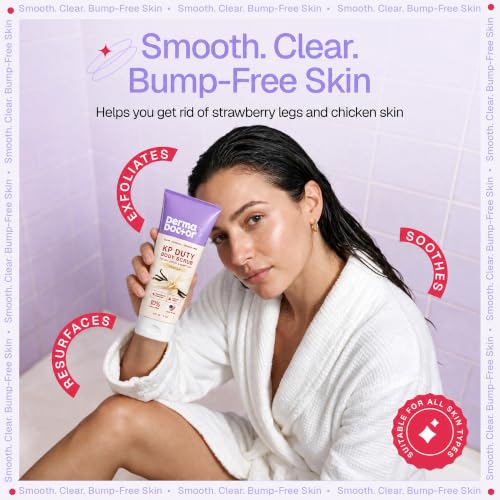 Image of DERMAdoctor KP Bump Eraser Vanilla Body Scrub, Keratosis Pilaris, 8 oz