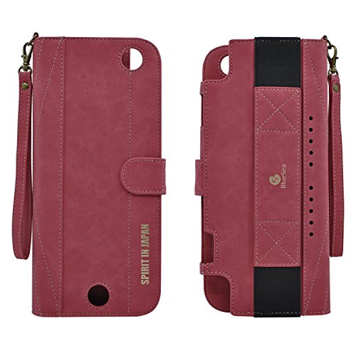 Nintendo Switch専用 収納ケース ストラップ ゲームカートリッジ収納ポケット付き レッド 3320-001Red