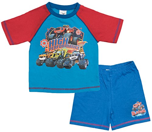Blaze and the Monster Machines - Pijama corto para niño Alto rendimiento - Velocidad de disparo 18-24 Meses
