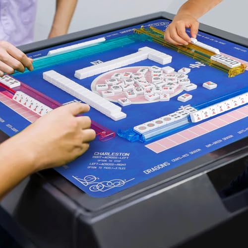Set de Mahjong Americano con 166 fichas y bolsa azul miniatura 7