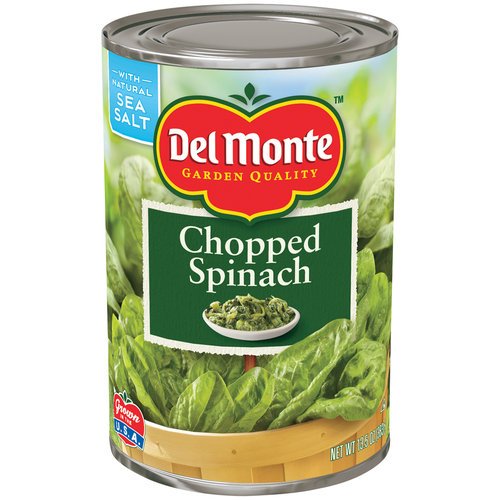Del Monte Chopped Spinach 13.5oz Can (Pack of 12)